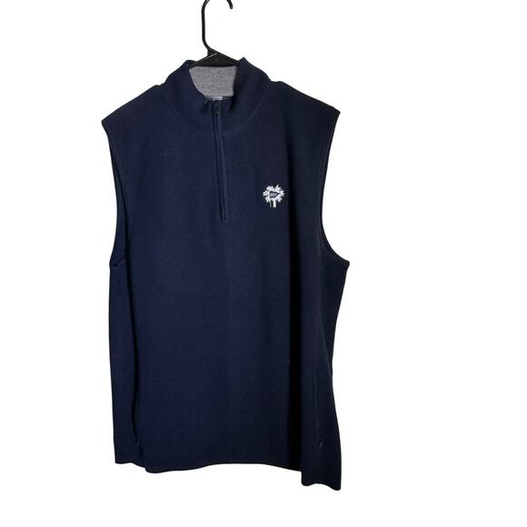 NWT G/Fore G4 Blue Merino Wool Tech Lined Slim Fit Dune Golf sweater Vest XL - Picture 4 of 12